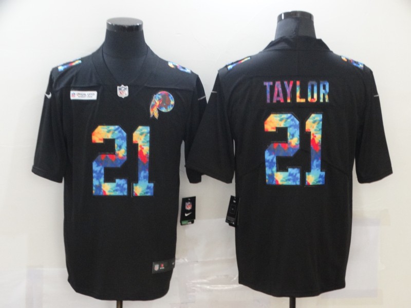 Men's Washington Football Team #21 Sean Taylor 2020 Black Crucial Catch Limited Stitched Jersey